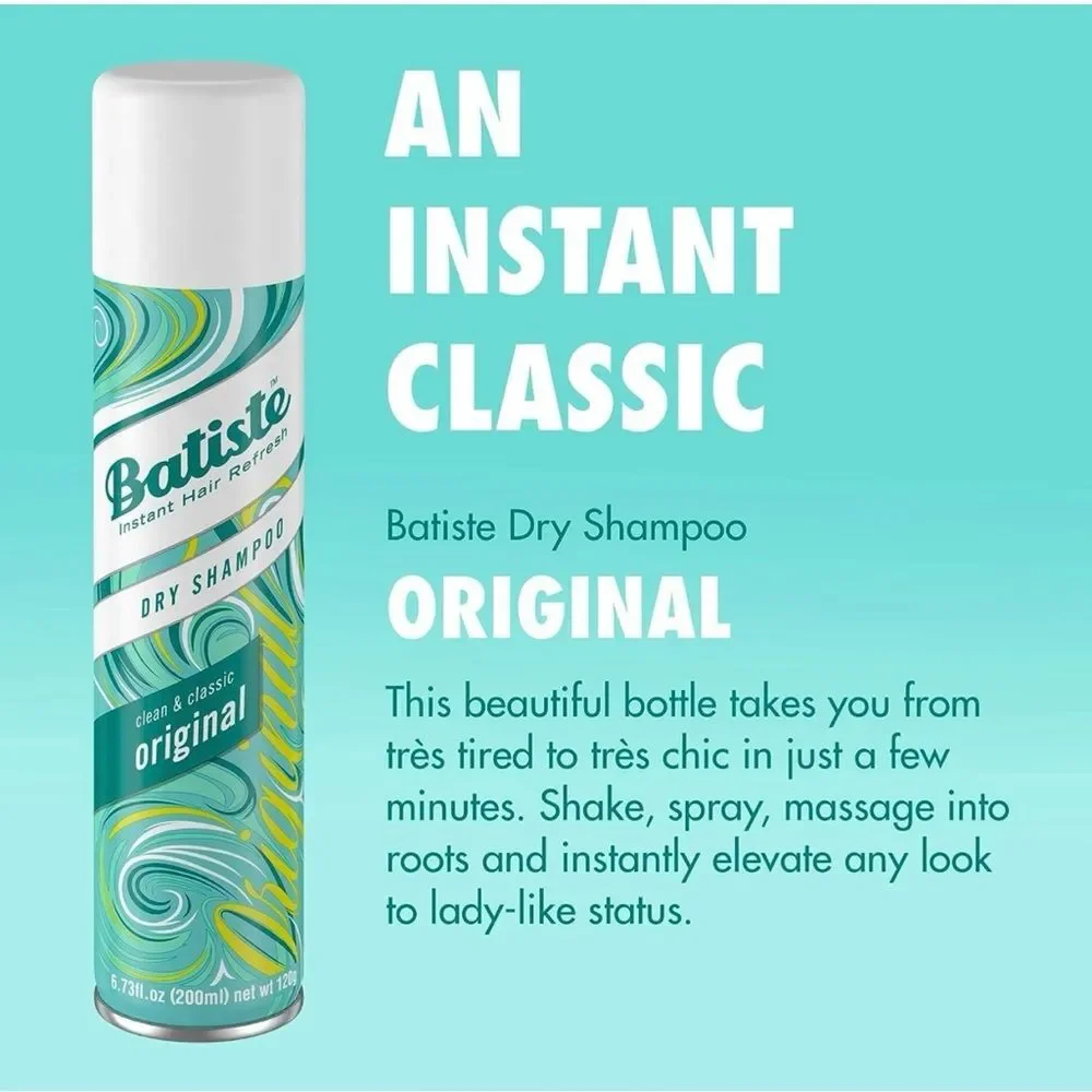BATISTE DRY SHAMPOO ORIGINAL LARGE GIANT Size 13.46 oz 400 ml NEW Set of 2